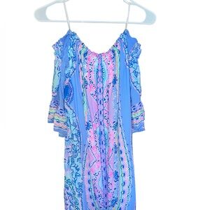 Lilly Pulitzer Pink and Blue Patterned Dress